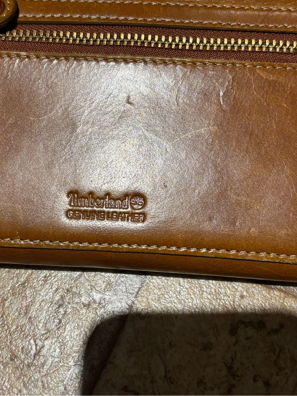 #Vintage  #Timberland Caramel Canvas Card Wallet#genuineleather